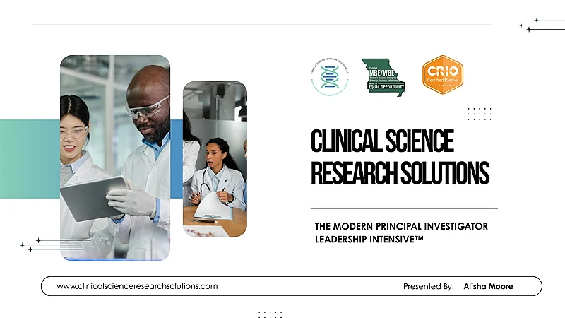 THE MODERN PRINCIPAL INVESTIGATOR LEADERSHIP INTENSIVE™