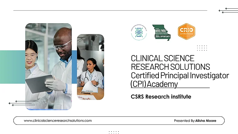 Certified Principal Investigator (CPI) Certification Prep Course